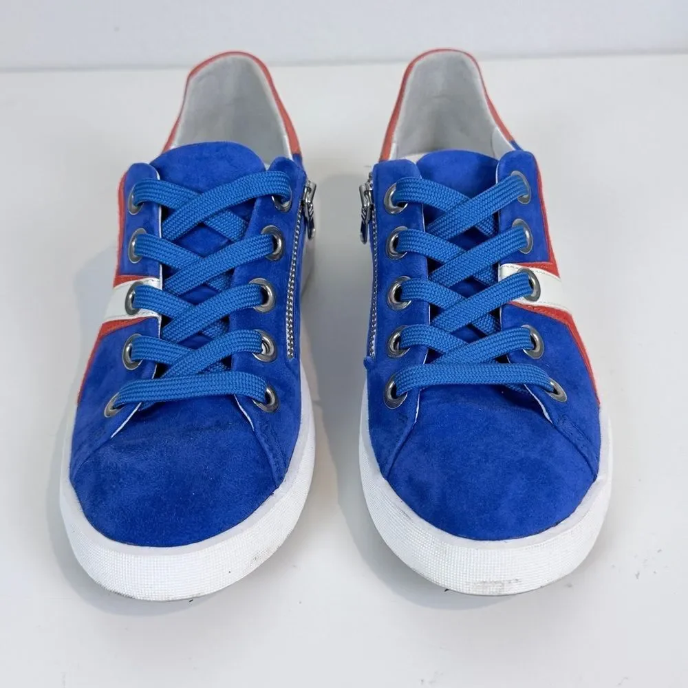 Softwaves Blue Suede Sneakers Portugal 36.5/6.5 IOB